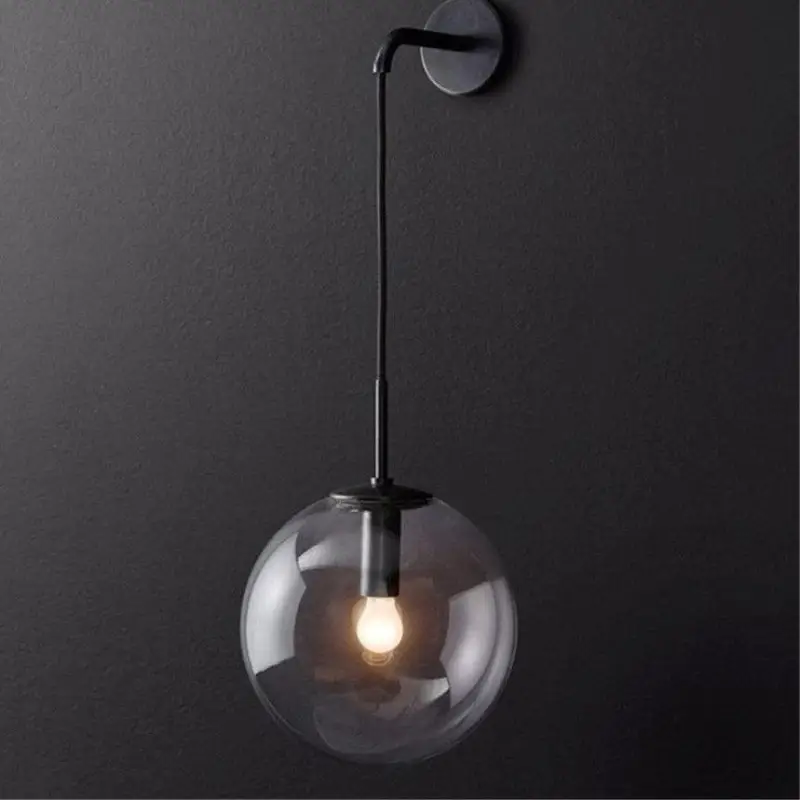 Stylish wall-mounted globe light fixture for living rooms, bedrooms and hallways