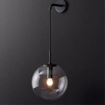 Stylish wall-mounted globe light fixture for living rooms, bedrooms and hallways