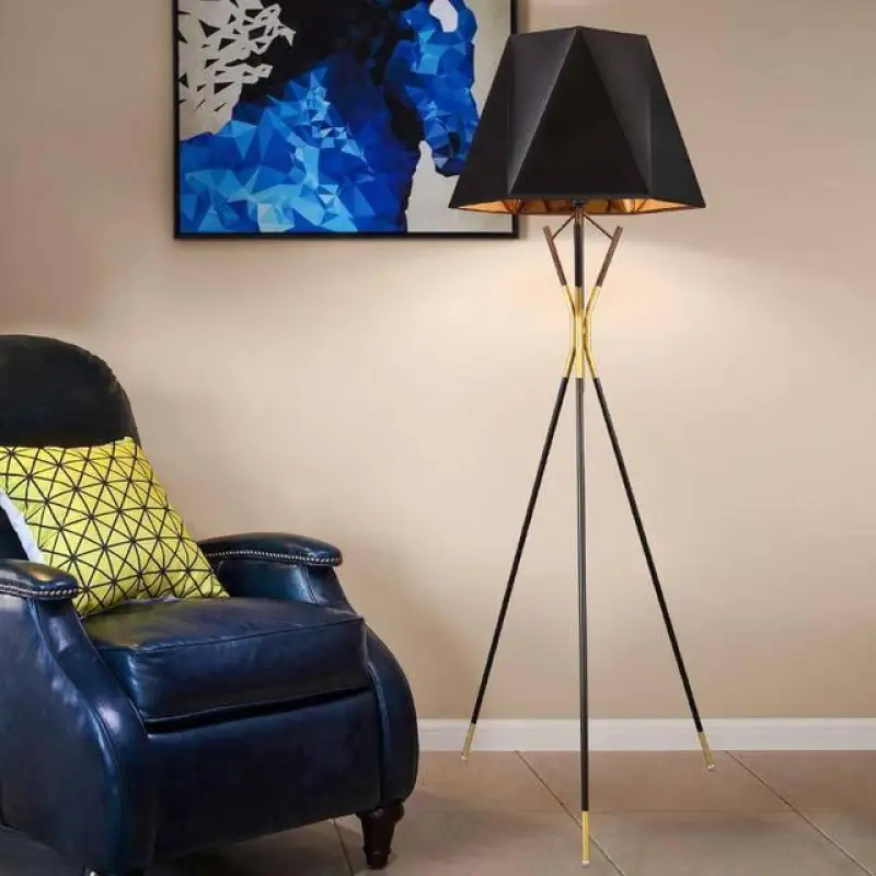 Sleek Floor Lamp with Adjustable Light and Convenient Foot-Operated Switch